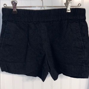 Black textured J Crew shorts